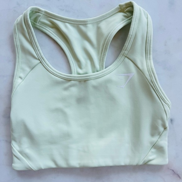 Gymshark Sports Bra XS - Pastel Green Racerback - Picture 1 of 10